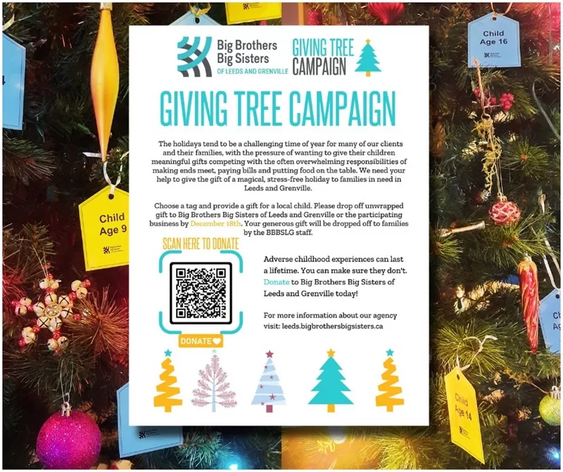 Big Brothers, Big Sisters of Leeds Grenville Giving Tree Campaign ...